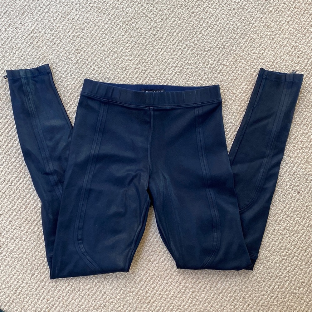 David Lerner Navy Pull On Dressy Leggings